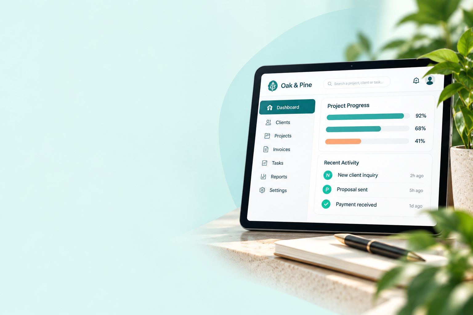 Illustrated business technology tools
